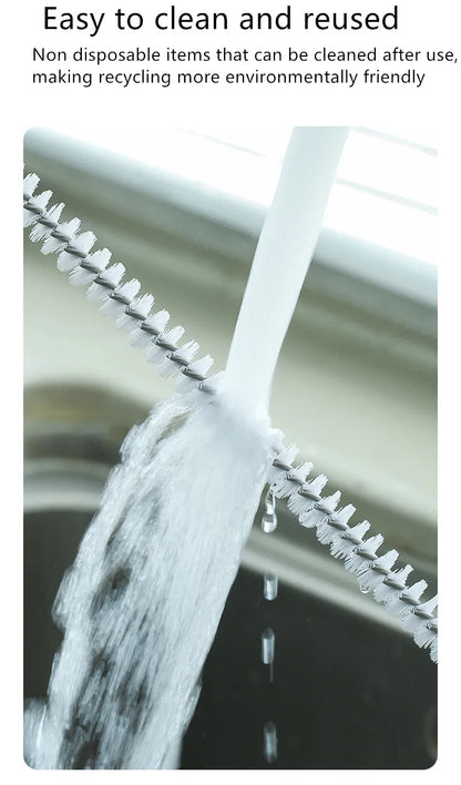 Pipe Dredging Brush Bathroom Hair Sewer Sink Cleaning Brush Drain Cleaner Flexible Cleaner Kitchen Clog Plug Hole Remover Tool